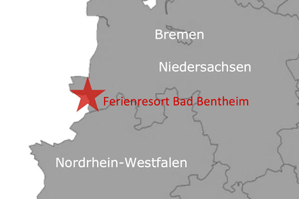 Ferienpark Roompot Bad Bentheim Deutschland Karte